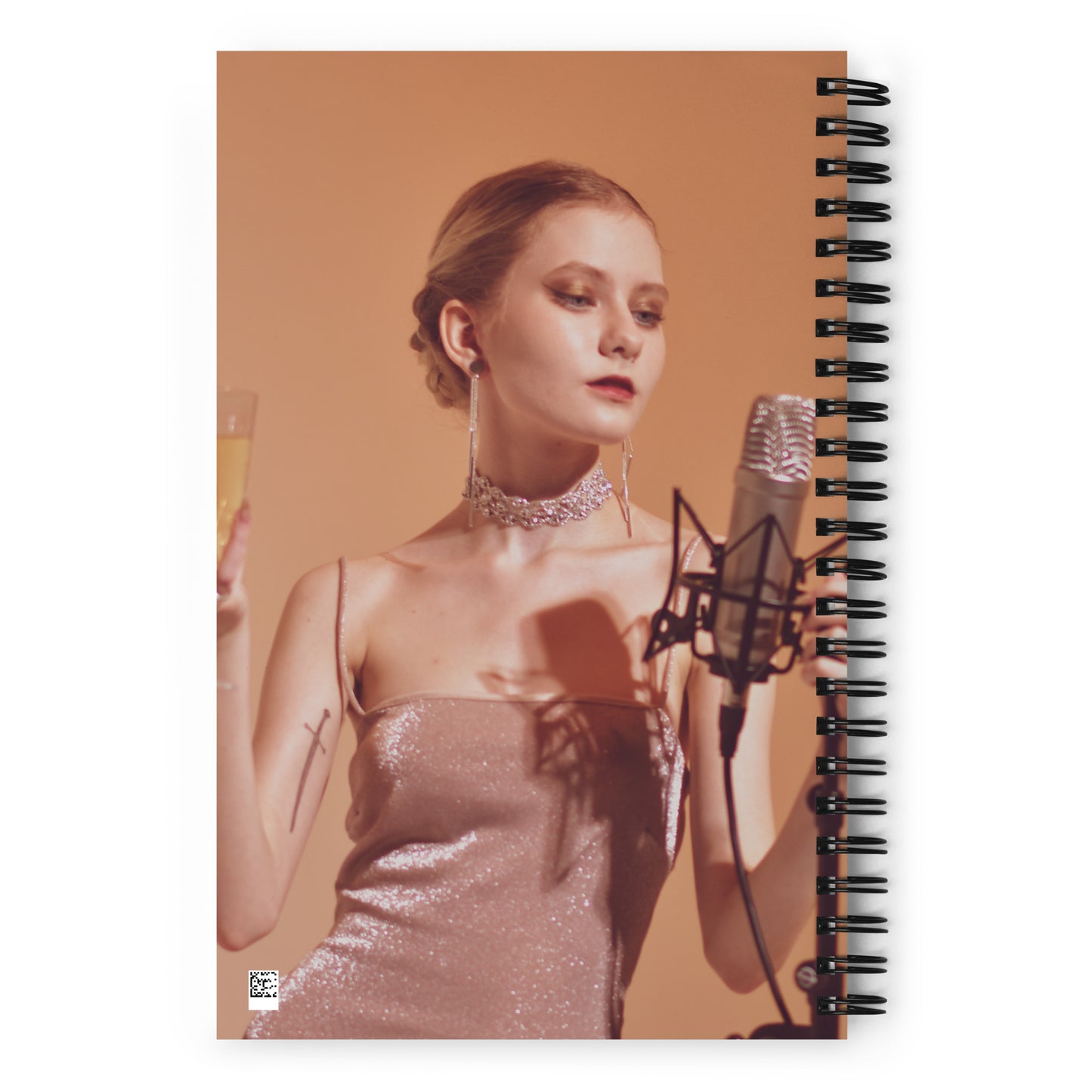 Spiral notebook "Champagne & Cigarettes"